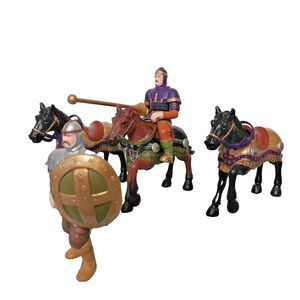 ELC Medieval Horses Jousting Knight  Rider Soldier Figurines Fantasy Loose Toys